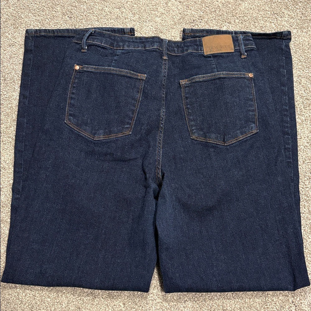 Judy Blue Dark Wide Leg Jeans - Picture 4 of 4